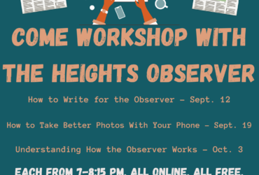 Heights Observer Writers Workshop